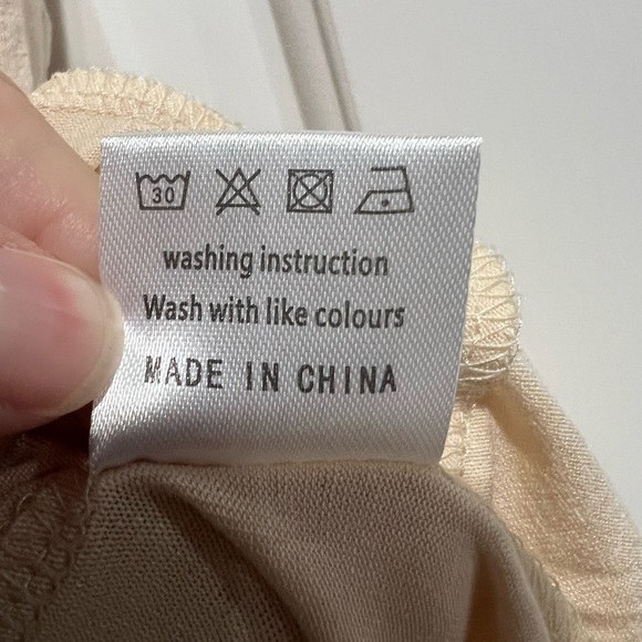 New NWT cream tan beige cardigan cardi lightweight L large - Picture 7 of 7